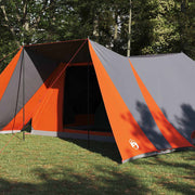 Vidaxl tipi tent 12-persoons grijs en oranje taft - afbeelding 3