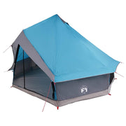 Vidaxl tipi tent 8-persoons blauw taft - afbeelding 2