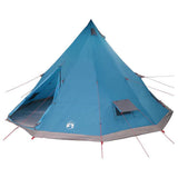 Vidaxl tipi tent met dak met opslag blauw 560 x 560 x 300 cm taft - afbeelding 2