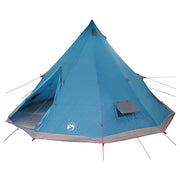 Vidaxl tipi tent met dak met opslag blauw 560 x 560 x 300 cm taft - afbeelding 2