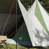 Vidaxl familie tipi tent tipi groen en beige 510 x 690 x 330 cm