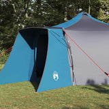 Vidaxl tipi tent 8-persoons blauw taft - afbeelding 3