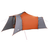 Vidaxl tipi tent 8-persoons grijs en oranje taft - afbeelding 2