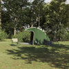 Vidaxl tent huisje groen 370 x 230 x 185 cm polyester en glasvezel