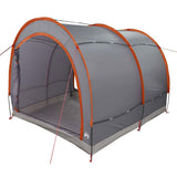 Vidaxl fietstent met dak grijs en oranje 256 x 222 x 182 cm taft - afbeelding 2