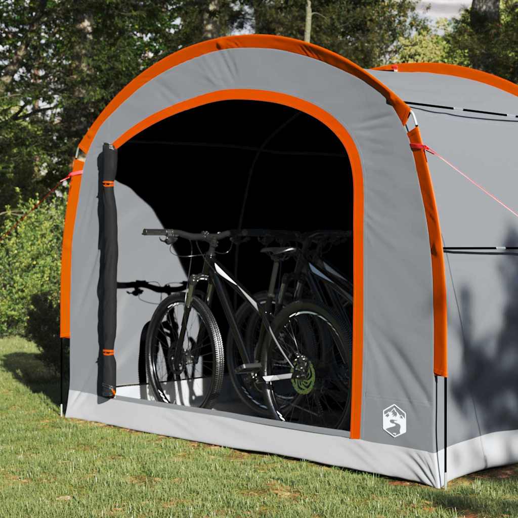 Vidaxl tent 268 x 240 x 191 cm waterdicht grijs en oranje polyester