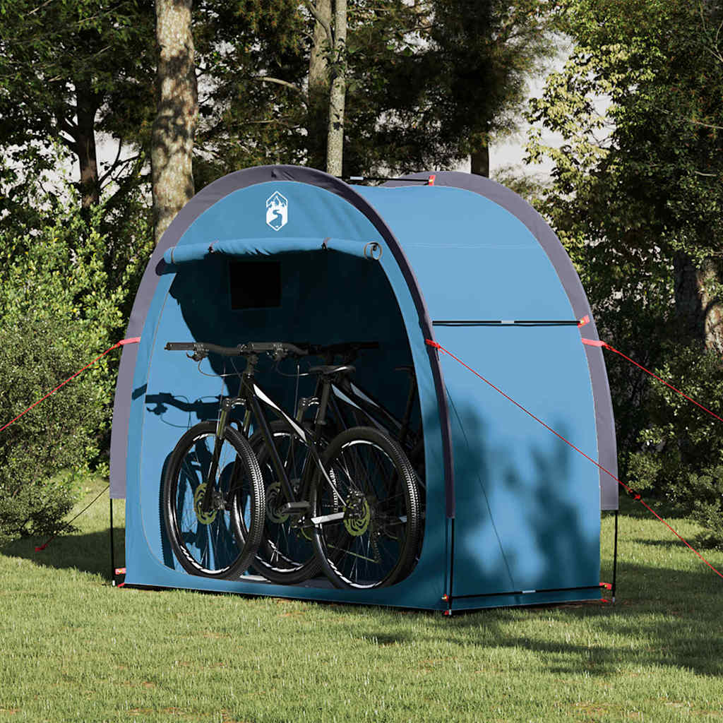 Vidaxl fietstent 210 x 90 x 174 cm waterdicht blauw