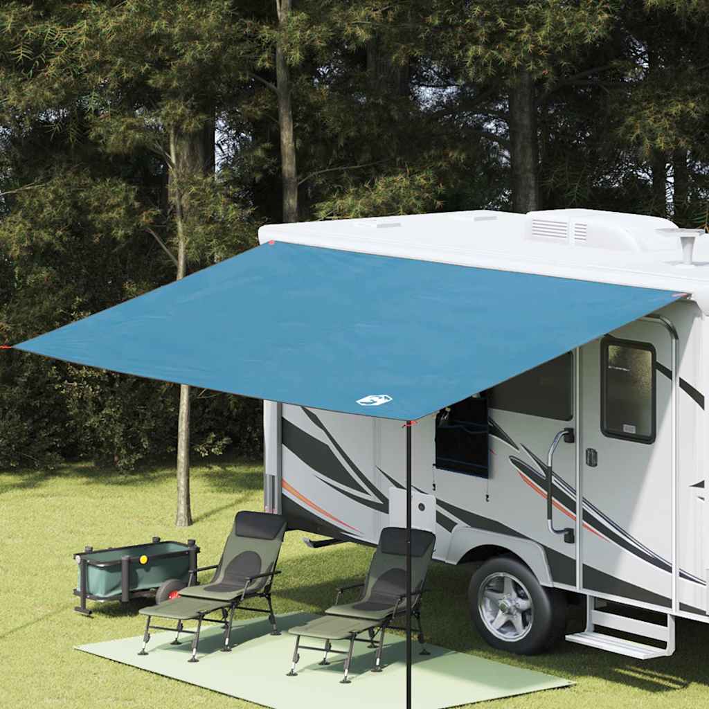 Vidaxl waterdicht zeil met dak blauw