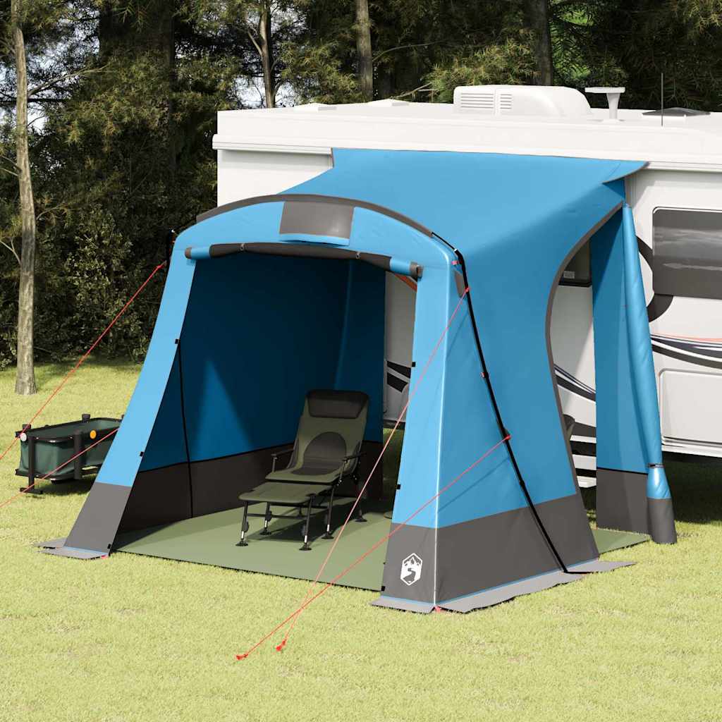 Vidaxl achterkleptent met dak blauw 285 x 255 x 245 cm taft