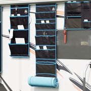 Vidaxl opslagzak met opslag zwart en blauw 125 x 48 cm oxford - afbeelding 1
