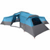 Vidaxl gezinstent met dak met opslag blauw 833 x 585 x 216 cm taft