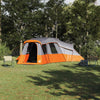 Vidaxl gezinstent met dak grijs en oranje 762 x 655 x 218 cm taft