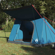 Vidaxl camping tent 4-persoons blauw taft waterdicht - afbeelding 3