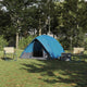 Vidaxl kamperen tent 4-persoons waterdicht blauw taft