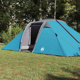 Vidaxl tunnel tent 4-persoons blauw taft waterdicht - afbeelding 3