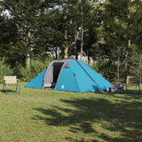 Vidaxl tunnel tent 4-persoons blauw taft waterdicht - afbeelding 1