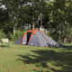Vidaxl tunnel tent met dak grijs en oranje 510 x 240 x 156 cm taft