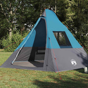 Vidaxl tipi tent 6-persoons waterdicht blauw taft - afbeelding 3
