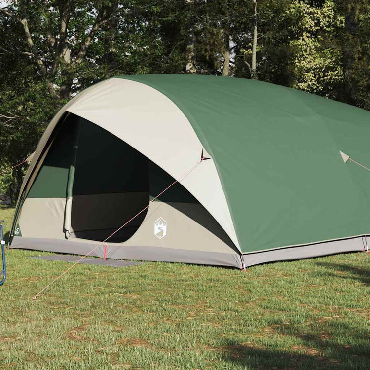Vidaxl tunnel tent 10-persoons waterdicht groen taft