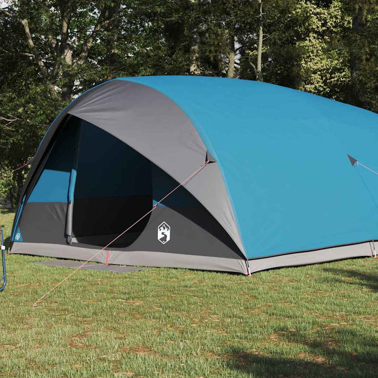 Vidaxl tunnel tent 10-persoons waterdicht blauw taft