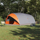 Vidaxl tunnel tent 10-persoons waterdicht grijs en oranje taft