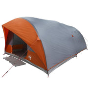 Vidaxl tunnel tent 10-persoons grijs en oranje taft waterdicht - afbeelding 2