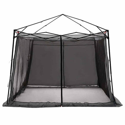 Vidaxl binnentent met dak grijs en oranje 303 x 303 x 196 cm taft