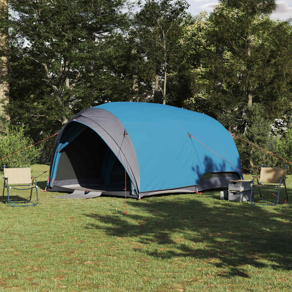Vidaxl tunnel tent 6-persoons blauw taft waterdicht