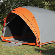 Vidaxl tunnel tent 6-persoons grijs en oranje taft waterdicht - afbeelding 3