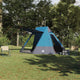 Vidaxl camping tent 10-persoons waterdicht blauw taft