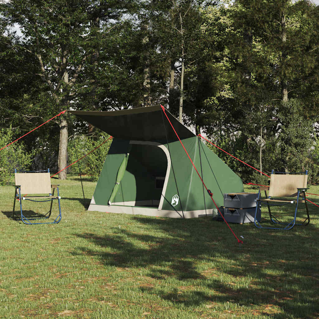 Vidaxl camping tent 2-persoons waterdicht groen taft