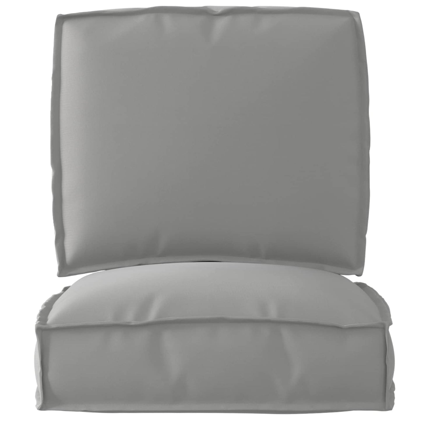 Vidaxl pallet kussen set 2 pcs grijs oxford stof