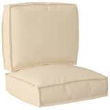 Vidaxl pallet kussen set oxford stof beige 50 x 50 x 12 cm - afbeelding 1