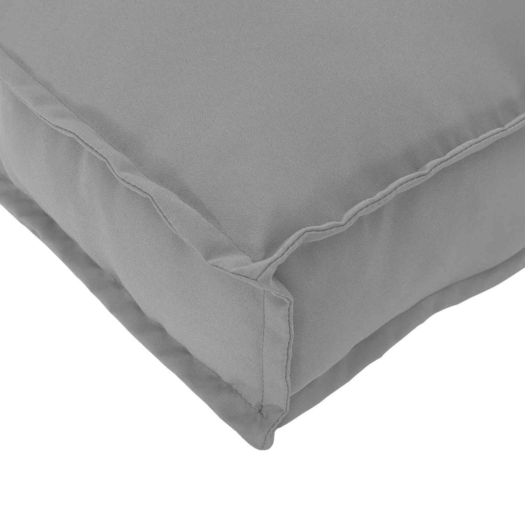 Vidaxl pallet kussen set 2 pcs grijs oxford stof