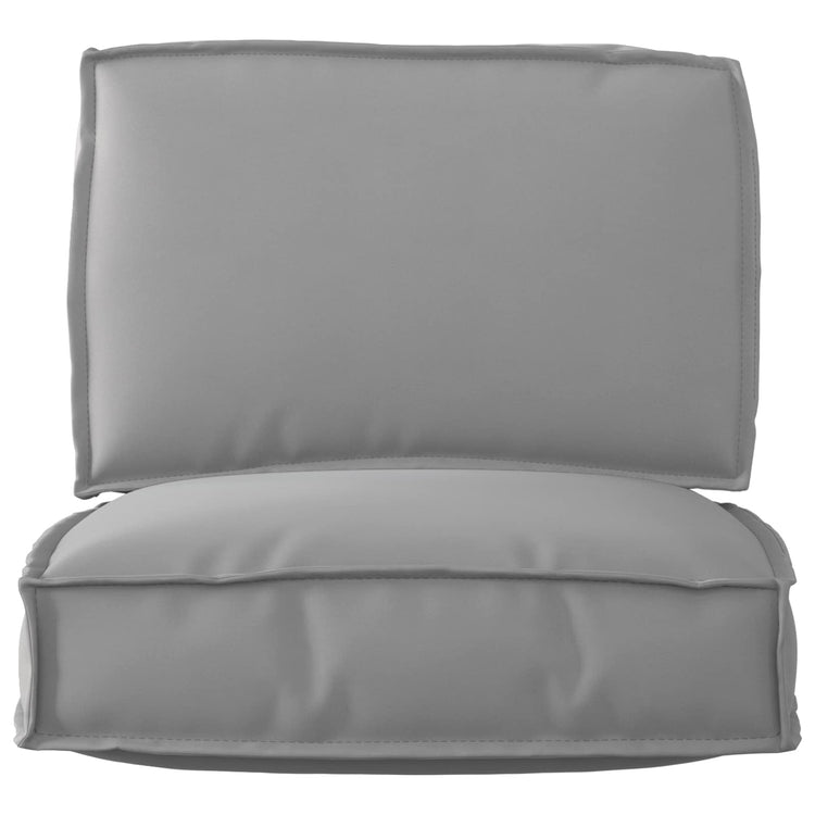 Vidaxl pallet kussen set 2 pcs grijs oxford stof