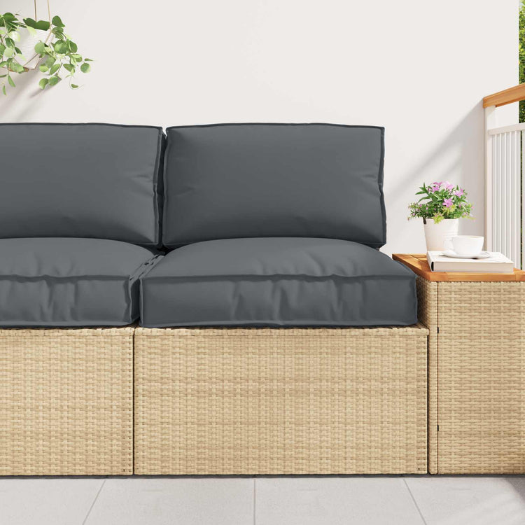 Vidaxl pallet kussen set 2 pcs antraciet oxford stof