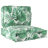Vidaxl pallet kussen set oxford stof groen bladpatroon 70 x 70 x 12 cm - afbeelding 1