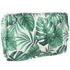 Vidaxl pallet kussen set 2 pcs groen bladpatroon 100 x 40 x 8 cm