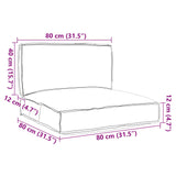 Vidaxl pallet kussen set 2 pcs grijs oxford stof - afbeelding 3