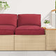 Vidaxl pallet kussen set oxford stof crèmekleurig 80 x 80 x 52 cm