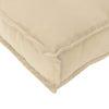 Vidaxl pallet kussen set 2 pcs beige oxford stof