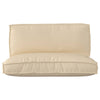 Vidaxl pallet kussen set 2 pcs beige oxford stof