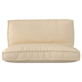 Vidaxl pallet kussen set 2 pcs beige oxford stof - afbeelding 2