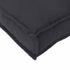 Vidaxl pallet kussen set 2 pcs zwart oxford stof
