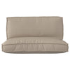 Vidaxl pallet kussen set 2 pcs taupe oxford stof