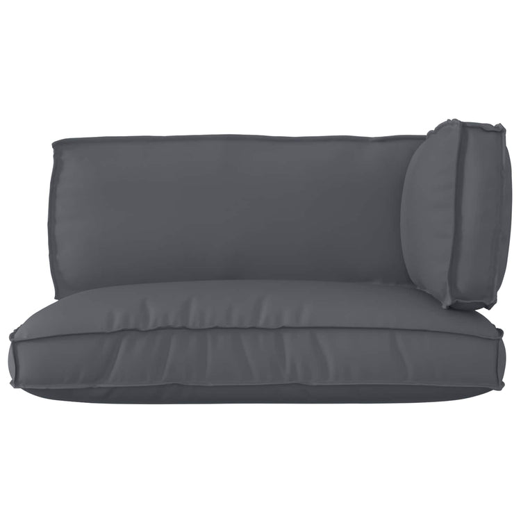Vidaxl pallet kussen set oxford stof antraciet 120 x 80 x 52 cm