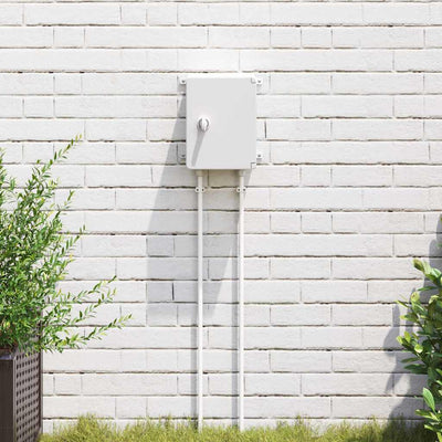 Vidaxl bedieningskast grijs 47 x 20 x 60 cm abs kunststof