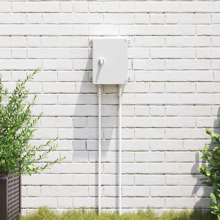 Vidaxl bedieningskast grijs 25 x 13 x 24 cm abs kunststof