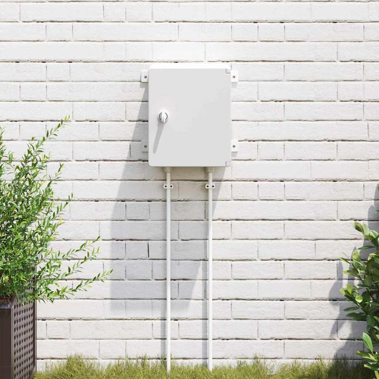 Vidaxl bedieningskast grijs 32 x 13 x 30 cm abs kunststof