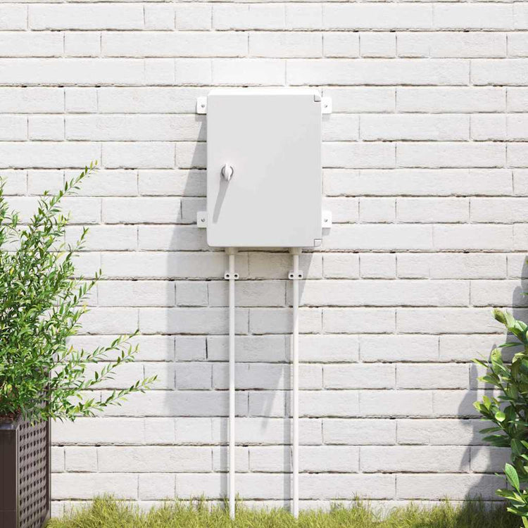 Vidaxl bedieningskast grijs 32 x 15 x 35 cm abs kunststof